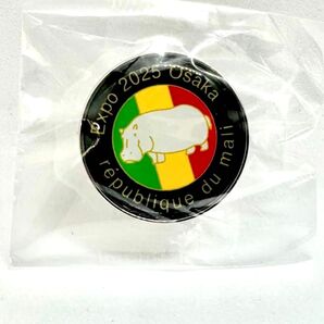 大阪関西万博 マリ共和国 パビリオン 独立記念日 数量限定 ピンバッジ サイ ブラック 黒