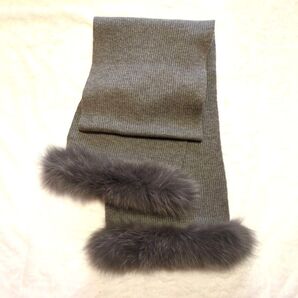 ASAUCE MLER アソースメレ フォックス ファー ストール マフラー カシミヤ混 FOX