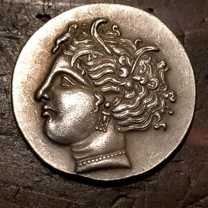 紀元前　350年 レプリカコイン　デーメーテール　ギリシア神話　女神　デメテル　オプンティア　ロクリス