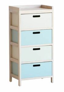  Kids furniture Kids Slim Chest -esta- ( Cyan gray ) Brooke Lynn style California style west coastal area manner 