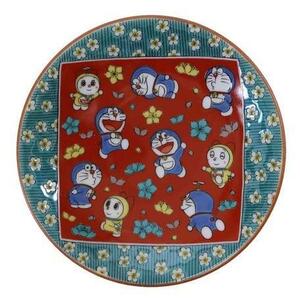  Doraemon Kutani small plate era . manner series tree rice manner * plum flower 
