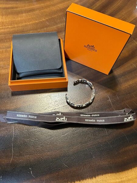 エルメス シェーヌダンクル アンシェネ SH ブレスレット シルバー SV925 バングル