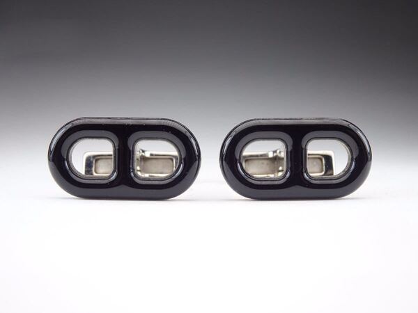 定価7.2万 エルメス ブラック カフリンクス カフス