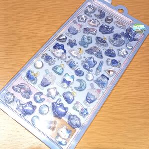 ボンボンドロップシール よるねこボンボン クーリア 猫 ステッカー