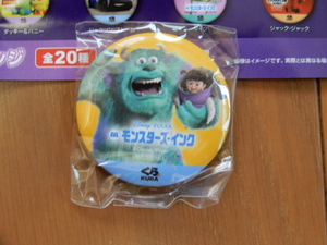 ■非売品・レア モンスターズインクオリジナル缶バッジ-サリー&ブー- 無添くら寿司/PIXAR FEST