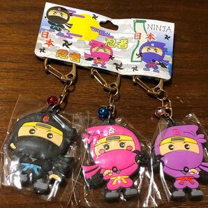 忍者 キーホルダー チャーム ラバー