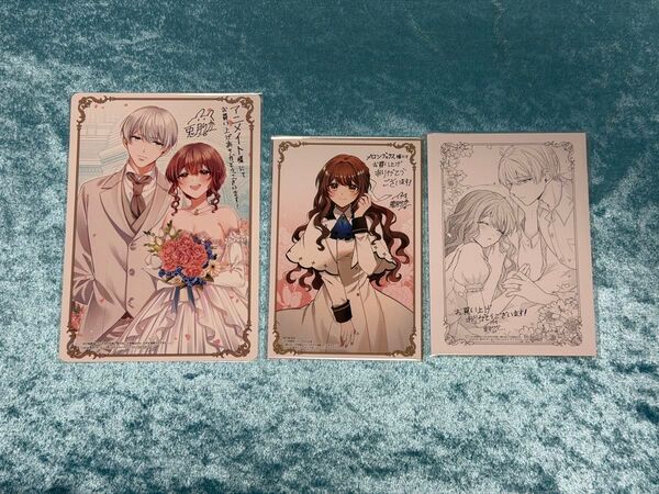 氷の公爵様とかりそめの花嫁 アニメイト特典 メロンブックス特典 ビジュアルボード イラストカード