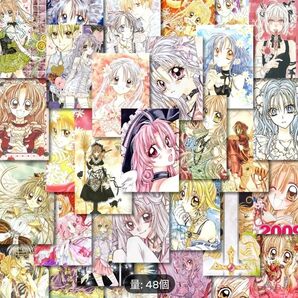 神風怪盗ジャンヌ 満月をさがして 種村有菜 シール ステッカー 48枚セット グッズ りぼん