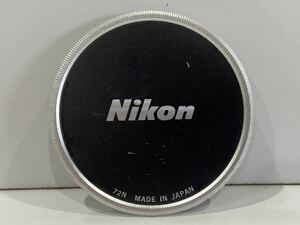 201118C☆ Nikon 72N メタルレンズキャップ ♪配送方法＝ヤフネコ！ネコポス♪