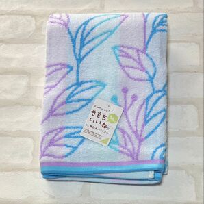 バスタオル リーフ 無撚糸 むねんし 北欧③