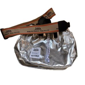 ショルダーバッグ バッグ 「JaVa ジャバコラボ」ジャガードテープ巾着バッグ 美品