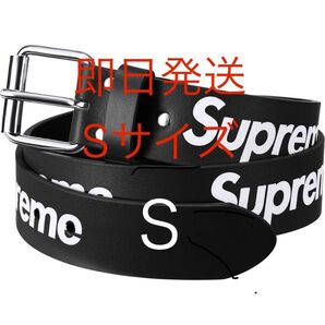 supreme Repeat Leather Belt BLACK