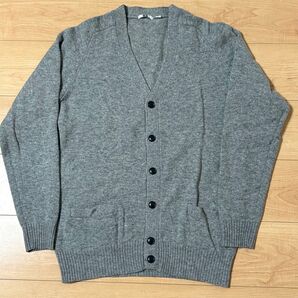 ★価格応相談★ユニクロ UNIQLO Vネックカーディガン グレー L ラムウール