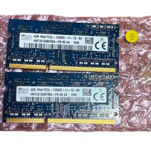SK hynix 4GB 1Rx8 PC3L-12800S ノートPC用メモリ 2枚組