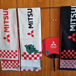 三菱自動車 都市対抗野球応援タオル うちわ