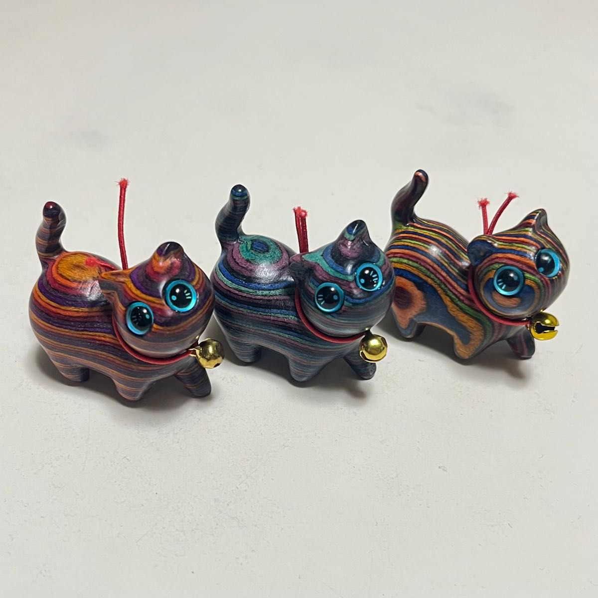 マーブルキャット置物 2個セット　スーダン館　パビリオン　コモンズ 関西大阪万博】万博 スーダン館 猫 スーダン コモンズ マーブル