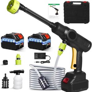 10Mpa最大吐出力 吐出水量8L/min コードレス 充電式 高圧洗浄機