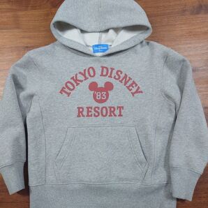 東京ディズニーリゾート TOKYO DISNEY RESORT ミッキー パーカー グレー 130cm