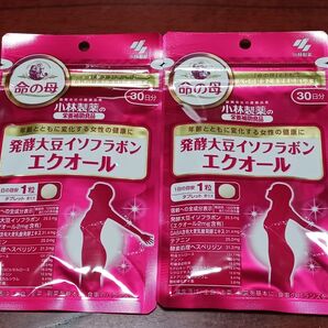 小林製薬 命の母 発酵大豆イソフラボン エクオール 30日分 2個セット栄養補助食品
