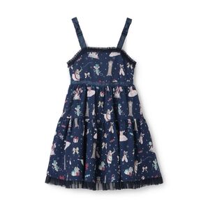 メゾピアノ新品新作タグ付きくるみ割り人形柄キャミワンピース140