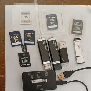 SDカード カードリーダー usbメモリ セット