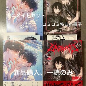 BL新刊 犬野まげゆいし 青藍の夜にくちづけて アニメイトセット 佐藤さと 666DOPES コミコミ特典小冊子付き 美品