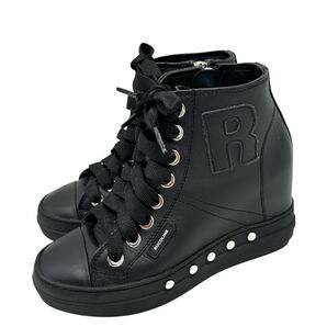 〈美品〉RUCO LINE ルコライン【23cm】スニーカー 黒 ブラック