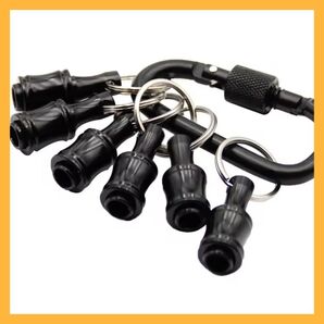 【6個】 ソケットホルダー ビットホルダー 6個 カラビナ 修理 点検 工具