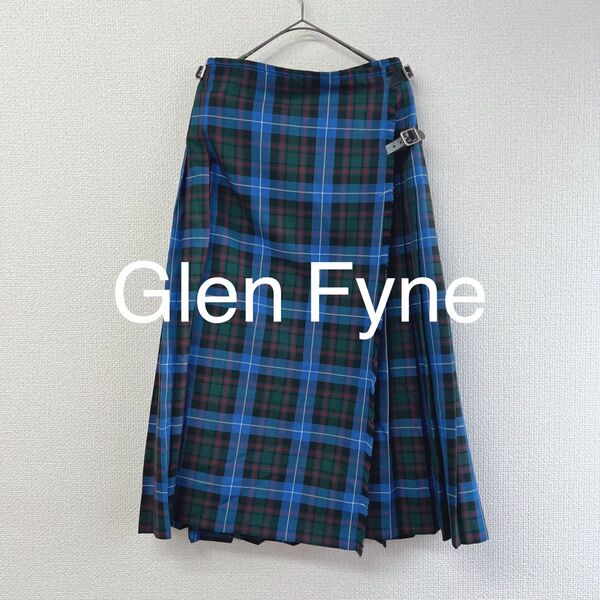 Glen Fyne slobe iena プリーツスカート 巻きスカート チェック p21