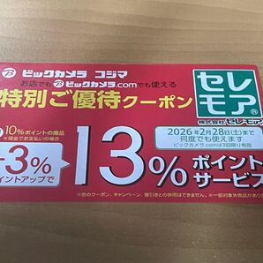 【2026年2月28日まで利用可】ビックカメラ コジマ ポイントアップクーポン