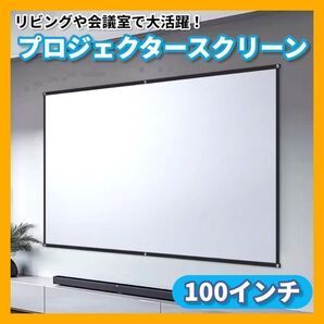 プロジェクター スクリーン100インチ 16:9 会議 ゲーム 動画 映画