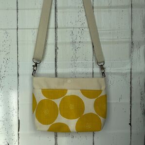☆ハンドメイド☆人気のトモタケあんぱん柄と帆布のサコッシュ☆ショルダーバッグ☆