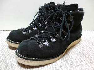 ♪米国製 Made in USA DANNER MOUNTAIN LIGHT BLACK SUEDE ダナー マウンテンライト ブラックスエード 中古品 ビブラムソール