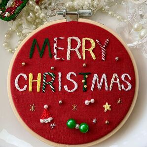 278 刺繍 フレーム クリスマス 刺繍枠 飾り ハンドメイド