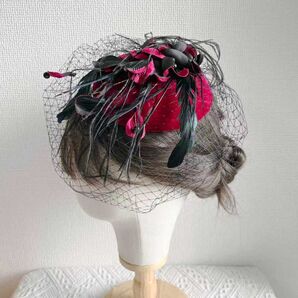 トーク帽 ウェディングハット 冠婚葬祭 イベント 結婚式 和洋折衷 着物 浴衣 和装 洋装 パーティー カクテル帽 ミニハット 袴