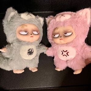 大丈夫!!グランピピ Sleepless grumpipi 正規品 ぬいぐるみ キーホルダー ピンクとグレー2点セット