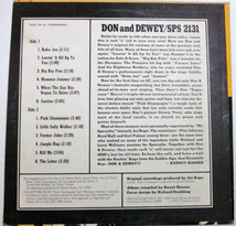 廃盤 LP ★ Specialty 1970年 US 盤 ★ DON & DEWEY ドン & デューイ 50's Rock & Roll R&B ロックンロール リズム & ブルース ロカビリー_画像2
