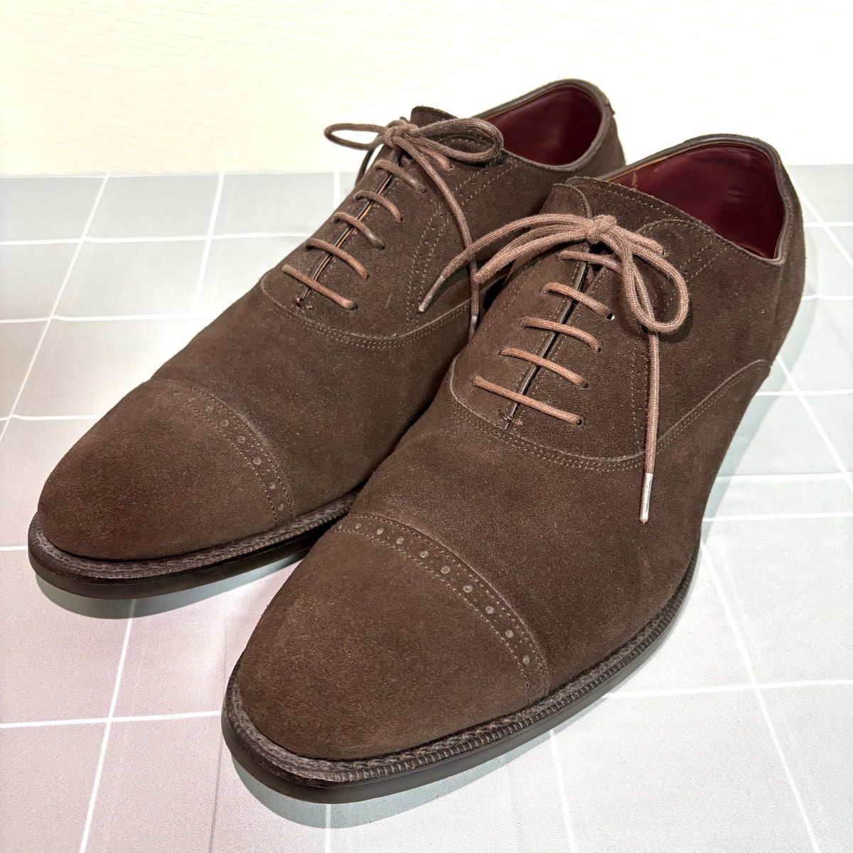 美品 Trading Post 1802 ストレートチップ パンチキャップ 9