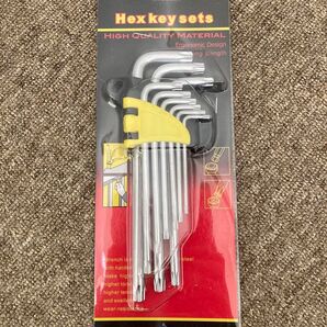 星型レンチ トルクスレンチ 星型 精密 ヘックスローブレンチ 9本セット