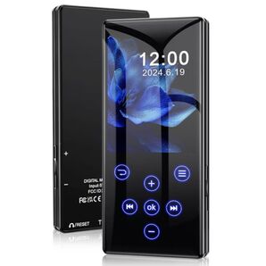 MP3プレーヤー 64GB内蔵 Bluetooth5.0対応 SDカード対応 2.4インチ HIFI音質 小型 軽量 FMラジオ