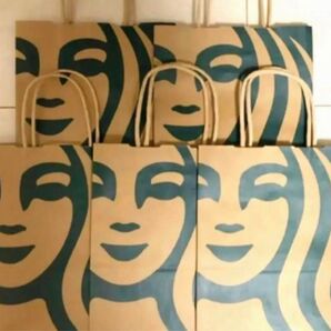 匿名発送★スターバックス スタバ 紙袋 ショップ袋 5枚 新品、未使用