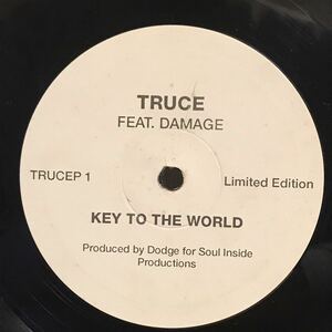 Truce Feat. Damage / Key To The World 片面プレス10インチ