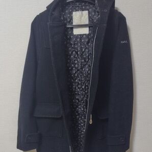 X-girl 黒 ダッフルコート 星柄