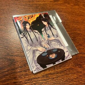 魔道祖師 ラジドラ 完結記念展 版権画集 藍曦臣 藍忘機 PASH スクエア缶バッジ 藍湛