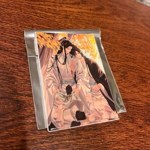 魔道祖師 ラジドラ 完結記念展 版権画集 PASH スクエア缶バッジ 魏無羨 藍忘機 魏嬰 藍湛 忘羨 C