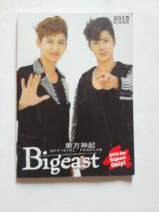 東方神起 DVD OFFICIAL FANCLUB MAGAZINE Bigeast 2013 WINTER