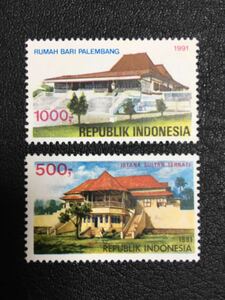 インドネシア 1991年　建物　2種完　未使用 NH