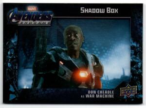 【DON CHEADLE as WAR MACHINE】2020 UD Avengers Endgame and Captain Marvel Shadowbox #SB12②