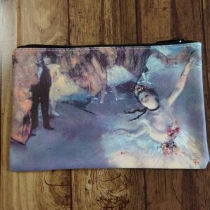 名画 ドガ ポーチ メイクポーチ 舞台の踊り子 エトワール バレエ 化粧ポーチ ポーチ アート 絵画