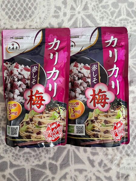 コストコ 大森屋 カリカリ 赤しそ 梅 ふりかけ400g x2袋